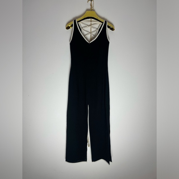 Henri Ho Vintage Luxury Contrast Cut out Lace Black dress made in Korea - Picture 9 of 13